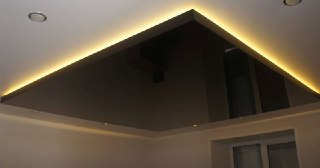 Натяжной потолок с подсветкой Лангепас, цена от 2156 руб.