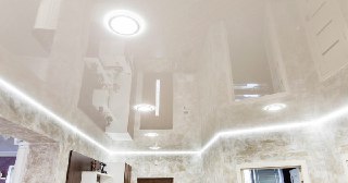 Натяжной ПВХ потолок Лангепас, цена от 2156 руб.